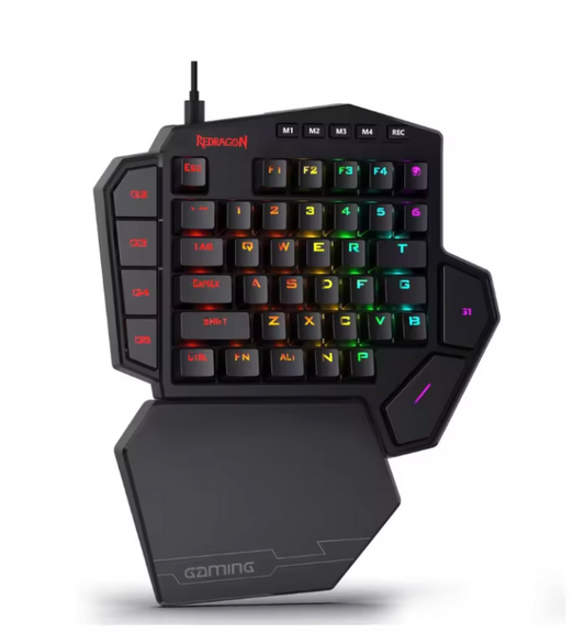 Draadloos One-Handed Gaming Keypad – RGB, 42 Toetsen en Macro Functies