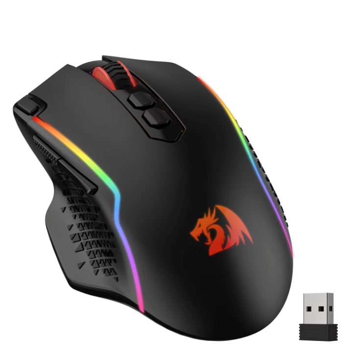 Draadloze Gaming Muis – 10000 DPI, RGB Verlichting en 8 Macro Knoppen