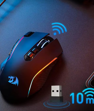 Draadloze Gaming Muis – 10000 DPI, RGB Verlichting en 8 Macro Knoppen