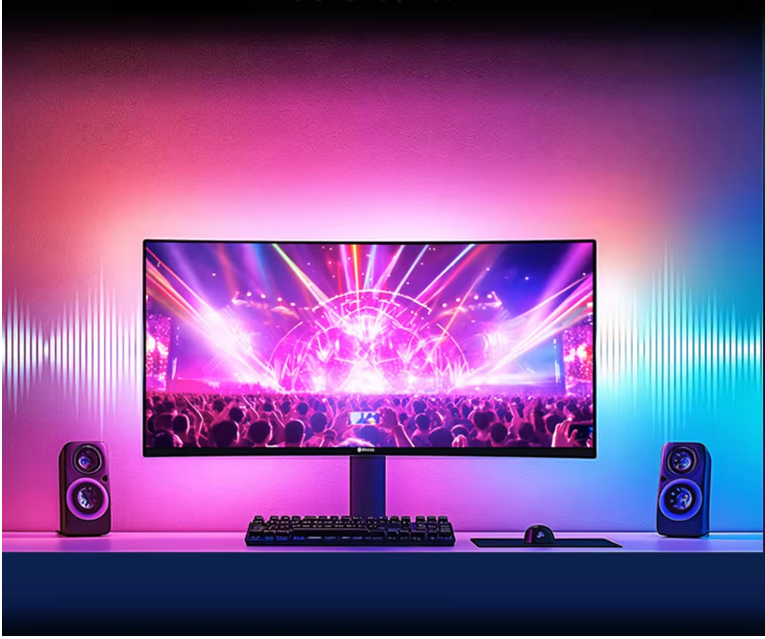 RGB LED Monitor Backlight Strip – Ambient Sync en Gaming Setup Verlichting