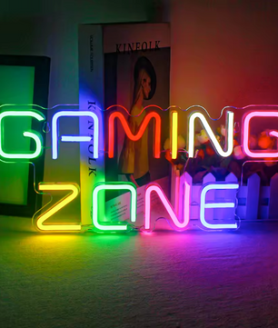 Gaming Neon LED Wandlamp – USB Verlichte Gaming Zone Decoratie voor Kamer