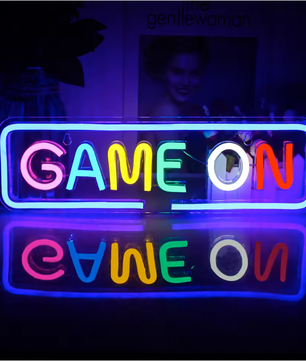Gaming Neon LED Wandlamp – USB Verlichte Gaming Zone Decoratie voor Kamer
