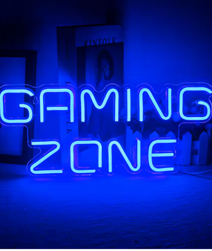 Gaming Neon LED Wandlamp – USB Verlichte Gaming Zone Decoratie voor Kamer