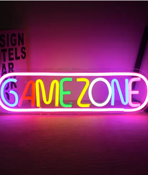 Gaming Neon LED Wandlamp – USB Verlichte Gaming Zone Decoratie voor Kamer