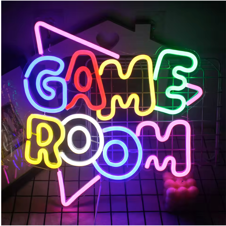 Gaming Neon LED Wandlamp – USB Verlichte Gaming Zone Decoratie voor Kamer