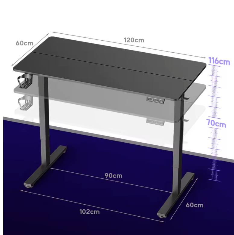 Elektrisch Verstelbaar Zit-Sta Bureau met Memory Functie – Ergonomisch Werkbureau