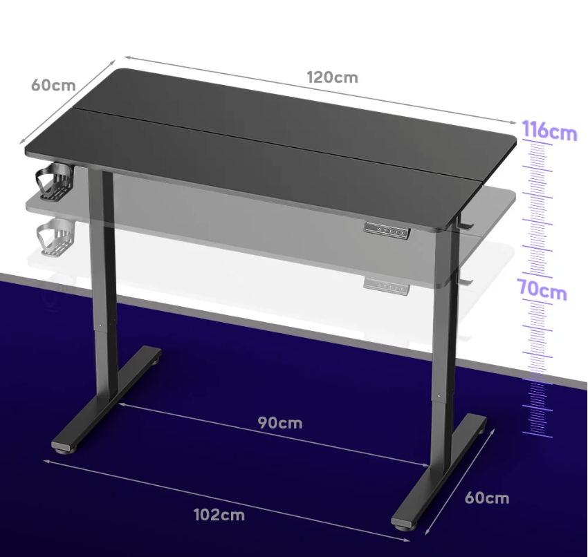 Elektrisch Verstelbaar Zit-Sta Bureau met Memory Functie – Ergonomisch Werkbureau