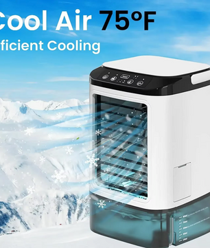 Draagbare Mini Airco met Dubbele Verneveling – 3 Snelheden, 900 ml Waterreservoir en Nachtverlichting