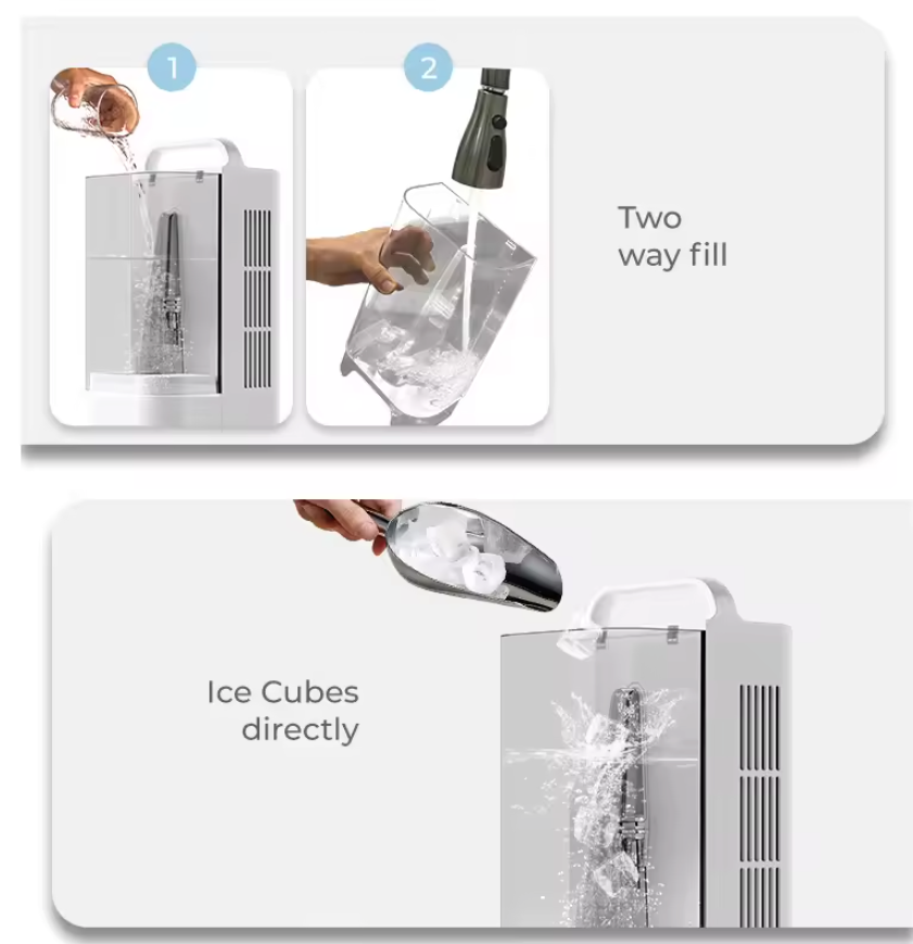 3-in-1 Mini Airco en Draagbare Luchtkoeler 1700 ml – 3 Snelheden, 120° Oscillatie, Touchbediening en Ultrasone Verneveling