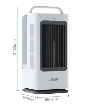 3-in-1 Mini Airco en Draagbare Luchtkoeler 1700 ml – 3 Snelheden, 120° Oscillatie, Touchbediening en Ultrasone Verneveling