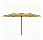 Grote Rechthoekige Tuinparasol 460 × 270 cm – Kantelbaar Zonnescherm met Dubbel Krukmechanisme, UV-Bescherming en Waterdicht Doek