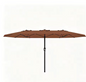 Grote Rechthoekige Tuinparasol 460 × 270 cm – Kantelbaar Zonnescherm met Dubbel Krukmechanisme, UV-Bescherming en Waterdicht Doek