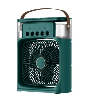 Mini Draagbare Airco en Luchtkoeler met Luchtbevochtiger – 3 Snelheden, 5 Vernevelingsopeningen, Timer en Oplaadbare Batterij