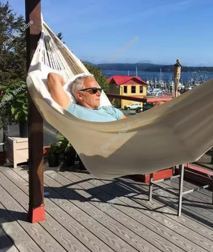 Canvas Hangmat voor 2 Personen – 260×150 cm, Outdoor & Indoor, Draagbaar en Comfortabel