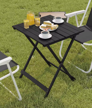 Opvouwbare Aluminium Campingtafel – Lichtgewicht & Draagbare Bijzettafel voor Buiten