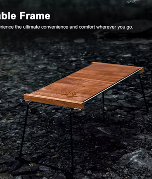 Opvouwbare Campingtafel – Houten IGT Tafel met Modulair Frame
