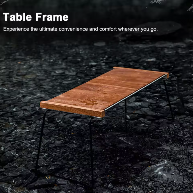 Opvouwbare Campingtafel – Houten IGT Tafel met Modulair Frame
