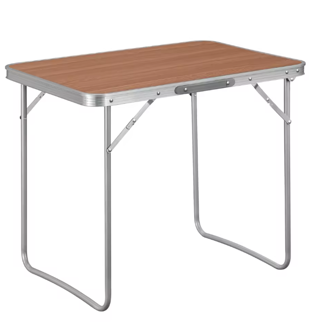 Opvouwbare Campingtafel – Aluminium Tuintafel met Handvat, Licht & Draagbaar