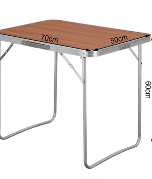 Opvouwbare Campingtafel – Aluminium Tuintafel met Handvat, Licht & Draagbaar