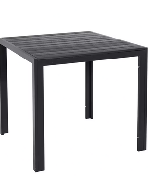 3-delige Tuinset met Opvouwbare Stoelen en Vierkante Tafel