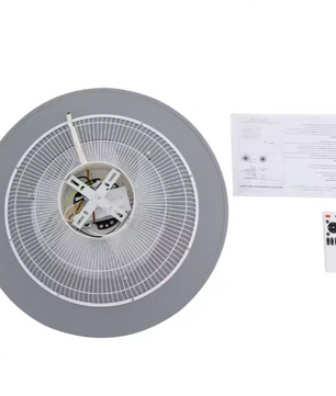 Plafondventilator met LED-verlichting – Rond Design, Stil & Energiezuinig