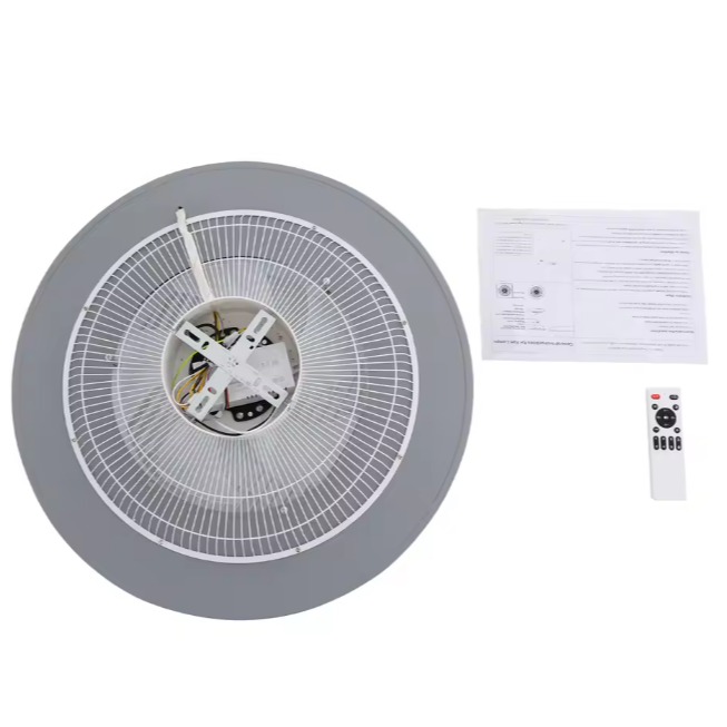Plafondventilator met LED-verlichting – Rond Design, Stil & Energiezuinig