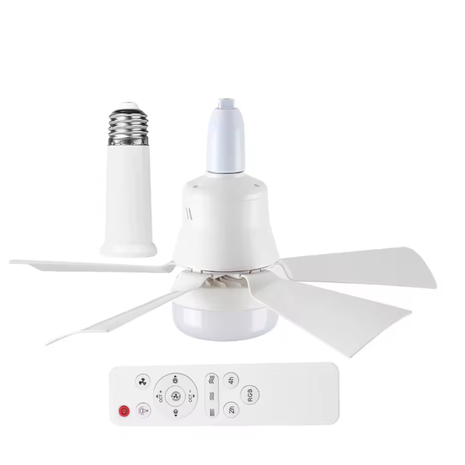 LED Plafondventilator met E27-fitting – 40W, Dimbaar & Modern