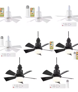 LED Plafondventilator met E27-fitting – 40W, Dimbaar & Modern