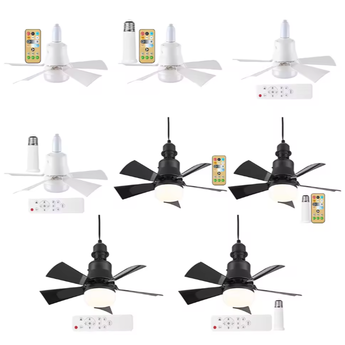LED Plafondventilator met E27-fitting – 40W, Dimbaar & Modern