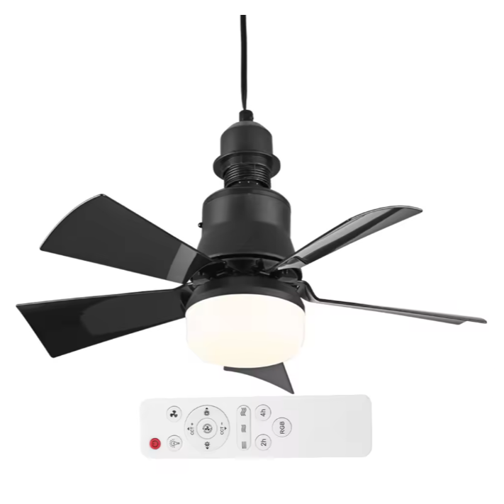 LED Plafondventilator met E27-fitting – 40W, Dimbaar & Modern