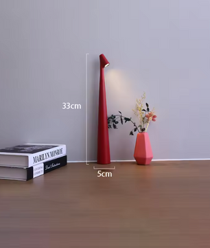 Draadloze Oplaadbare Bureaulamp – Touch Dimbaar & Sfeervol Licht, ABS + Acryl/Aluminium