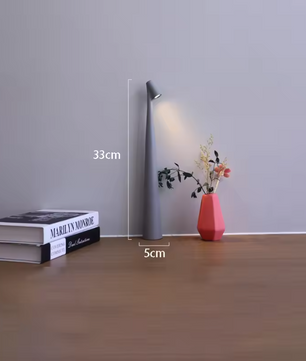 Draadloze Oplaadbare Bureaulamp – Touch Dimbaar & Sfeervol Licht, ABS + Acryl/Aluminium