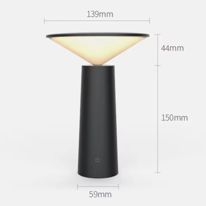 Moderne LED Bureaulamp – USB Oplaadbaar, Touch Sensor & 3 Lichtstanden
