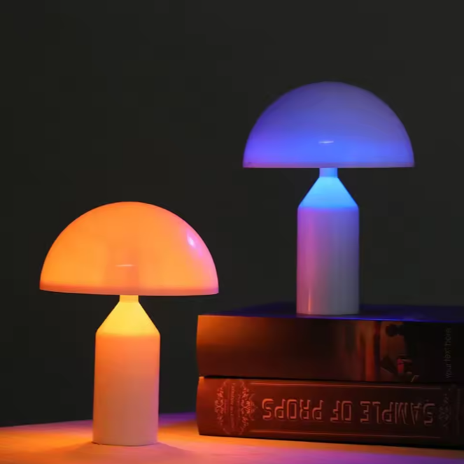 Paddenstoel Touch LED Tafellamp – Dimbaar Nachtlampje & Kleurenwisselend Licht