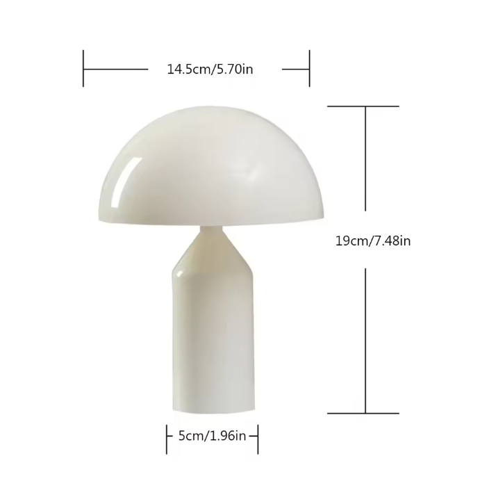 Paddenstoel Touch LED Tafellamp – Dimbaar Nachtlampje & Kleurenwisselend Licht
