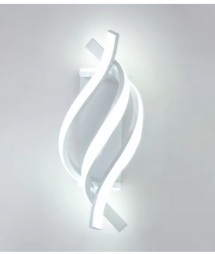 Gebogen LED Wandlamp – Spiraalvormig Design voor Slaapkamer, Woonkamer & Gang
