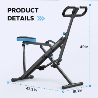 2-in-1 Squat & Roeimachine – Opvouwbare Trainingsapparatuur met LCD-scherm & Weerstandsbanden