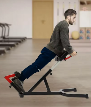 Romeinse Stoel – Hyperextension Fitnessbank met Verstelbare Hoogte & Rugondersteuning