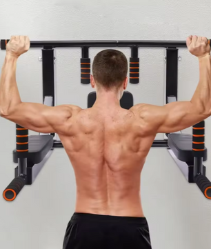 Wandmontage Pull-up Bar & Dip Station – Multifunctioneel Fitnessapparaat
