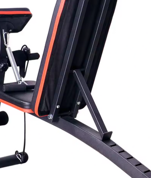 Multifunctionele Halterbank – Verstelbare Trainingsbank met Preacher Curl & Opvouwbaar Ontwerp