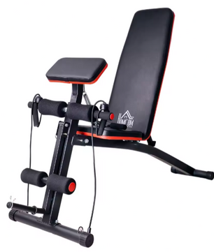Opvouwbare Halterbank – Verstelbare Fitnessbank met 6 Posities & Preacher Curl