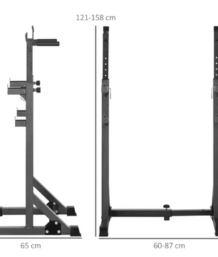 Verstelbare Gewichtssteun – In Hoogte & Breedte Aanpasbaar Squat Rack