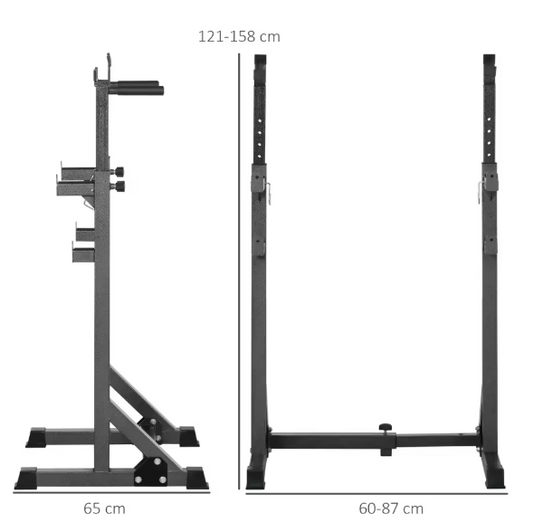 Verstelbare Gewichtssteun – In Hoogte & Breedte Aanpasbaar Squat Rack