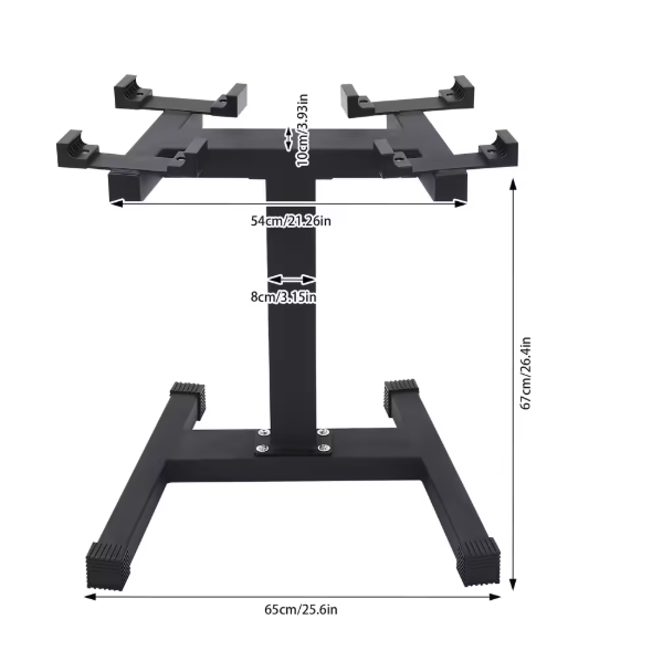 Verstelbare Halterstandaard – Stalen Dumbbell Rack met 136 kg Draagvermogen