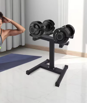 Verstelbare Halterstandaard – Stalen Dumbbell Rack met 136 kg Draagvermogen