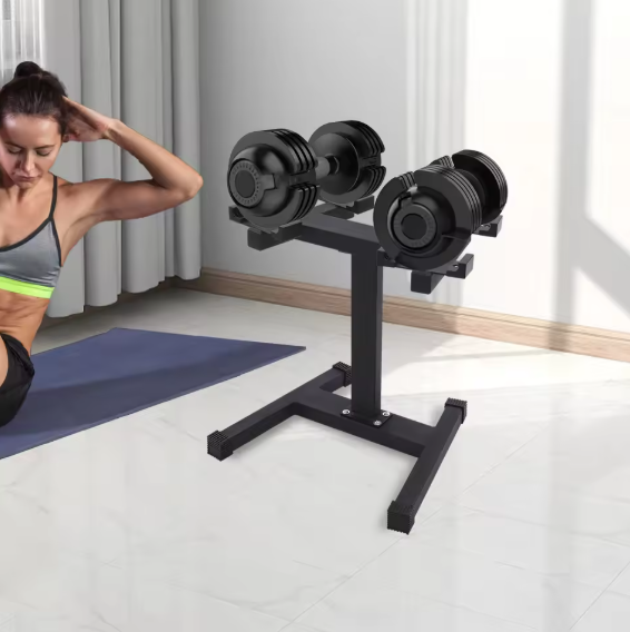 Verstelbare Halterstandaard – Stalen Dumbbell Rack met 136 kg Draagvermogen