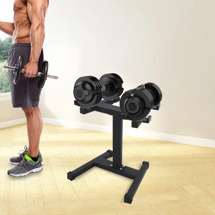 Verstelbare Halterstandaard – Stalen Dumbbell Rack met 136 kg Draagvermogen