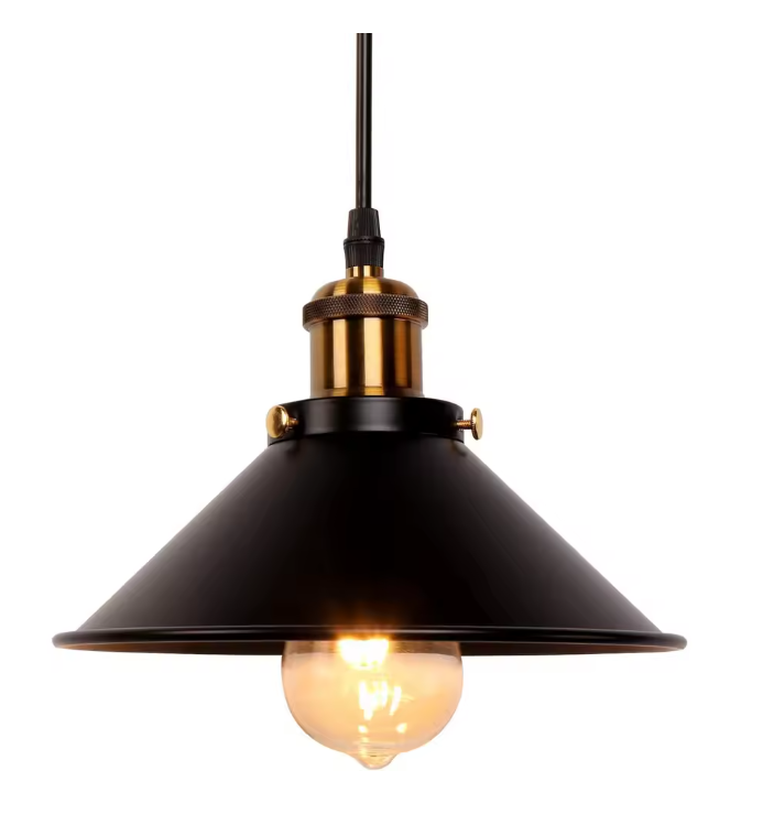 Vintage Retro Hanglamp – Metalen Paraplu Design voor Keuken, Bar & Woonkamer