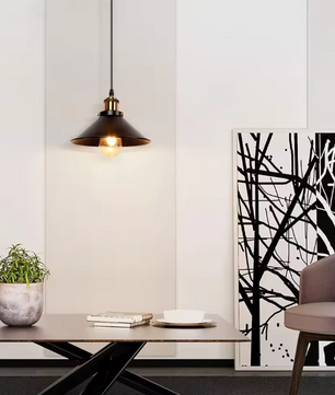 Vintage Retro Hanglamp – Metalen Paraplu Design voor Keuken, Bar & Woonkamer
