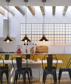 Vintage Retro Hanglamp – Metalen Paraplu Design voor Keuken, Bar & Woonkamer